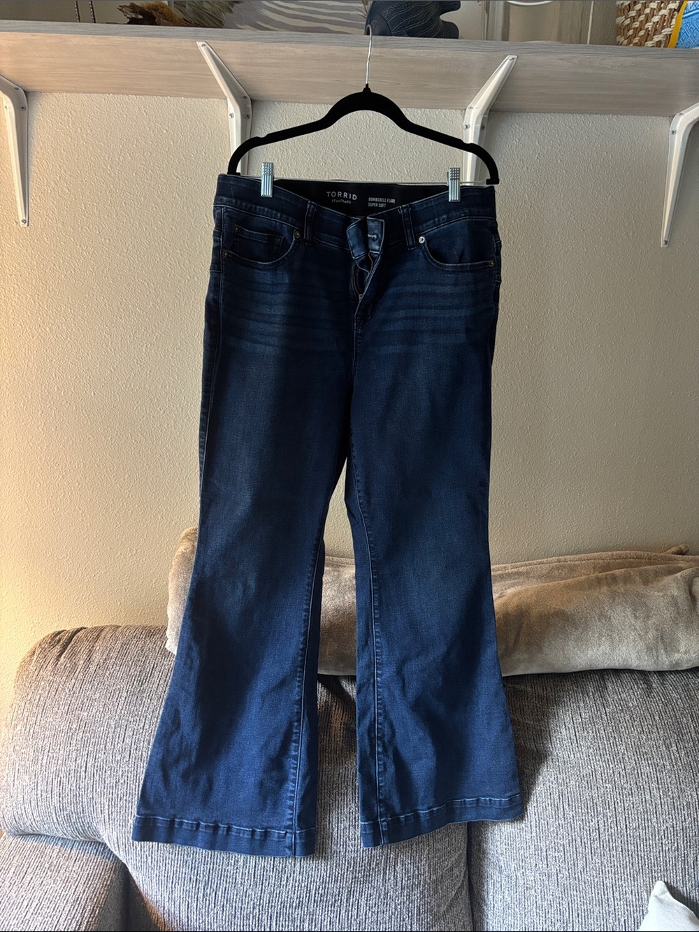 torrid Dark Blue Flare Jeans - Women's Wide Leg